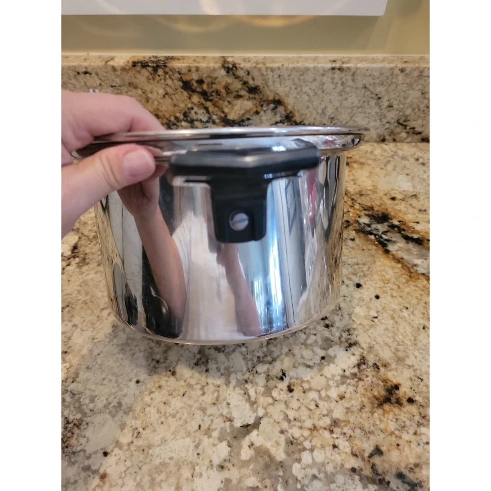 Royal Prestige Stock Pot W/Lid Steamer Bowl And Egg Poacher 7 Ply Titanium USA
